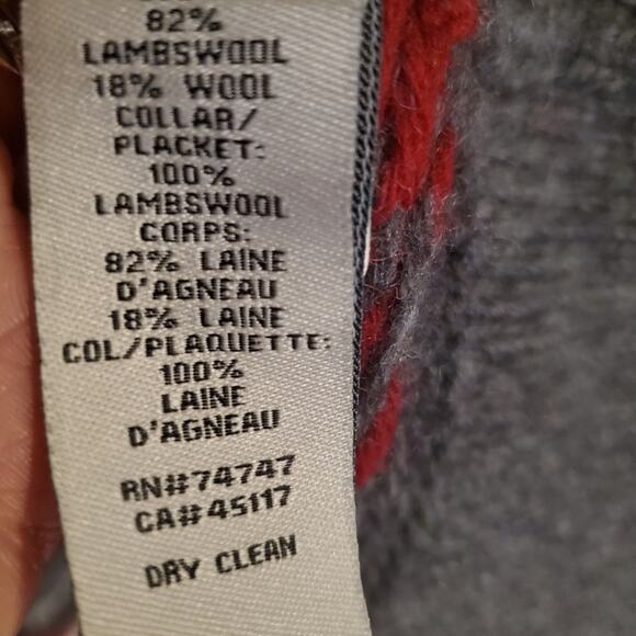 BOB TIMBERLAKE Nordic style sweater coat with pockets Dry cleaned Wool sz.SM - Picture 6 of 9